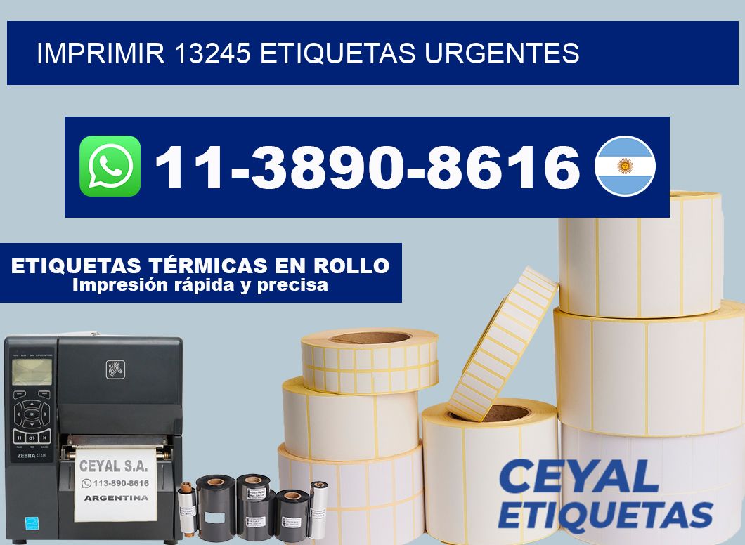 IMPRIMIR 13245 ETIQUETAS URGENTES