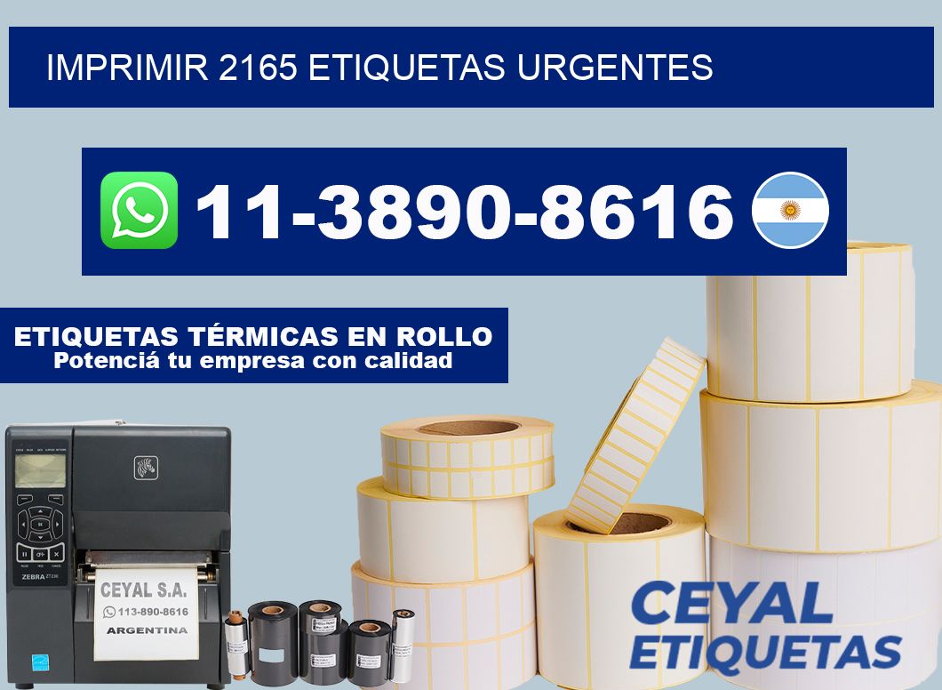 IMPRIMIR 2165 ETIQUETAS URGENTES
