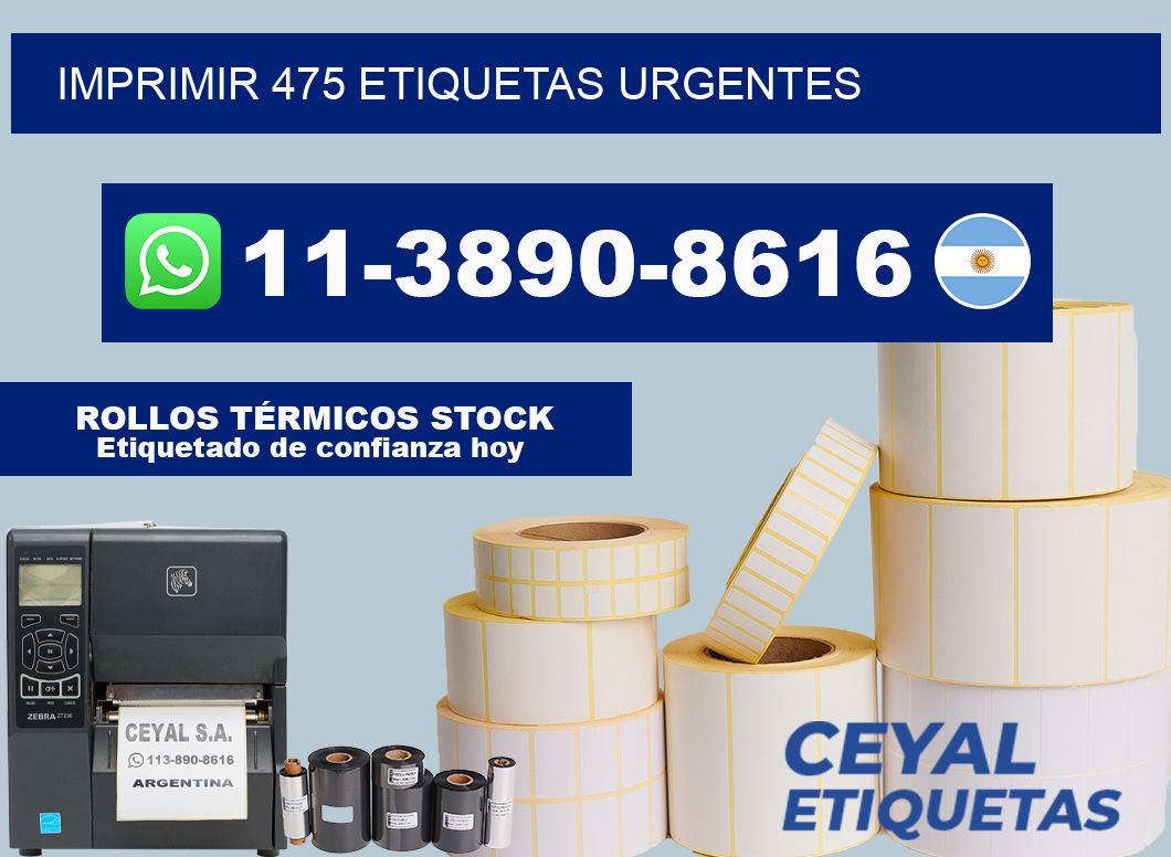 IMPRIMIR 475 ETIQUETAS URGENTES