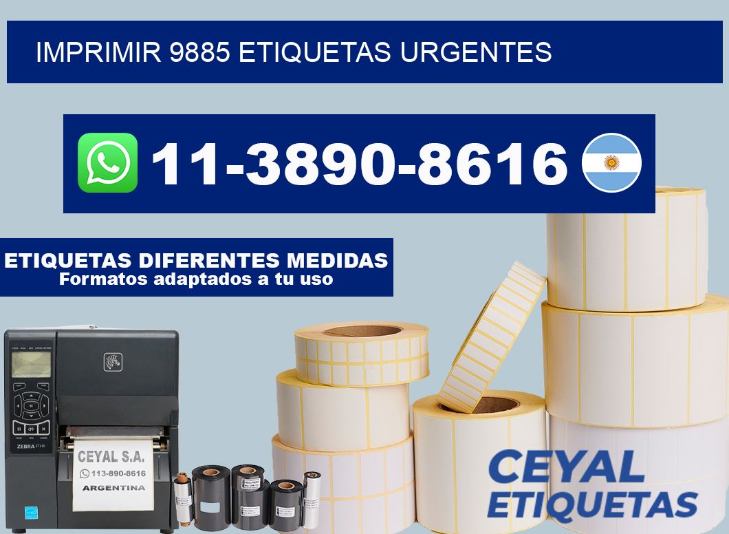 IMPRIMIR 9885 ETIQUETAS URGENTES
