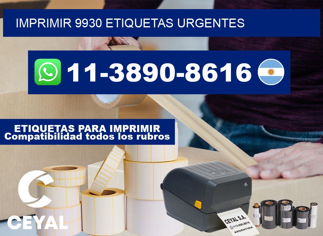 IMPRIMIR 9930 ETIQUETAS URGENTES