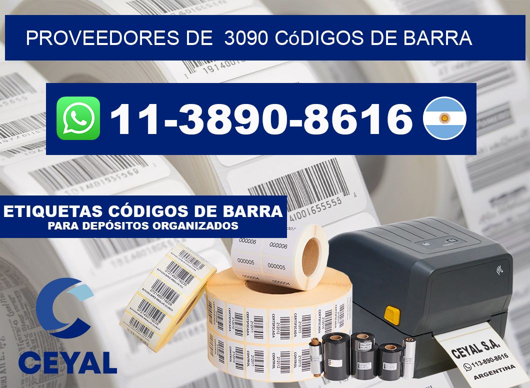 Proveedores de 3090 códigos de barra