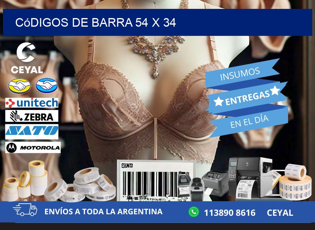 códigos de barra 54 x 34