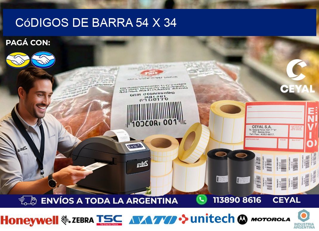 códigos de barra 54 x 34