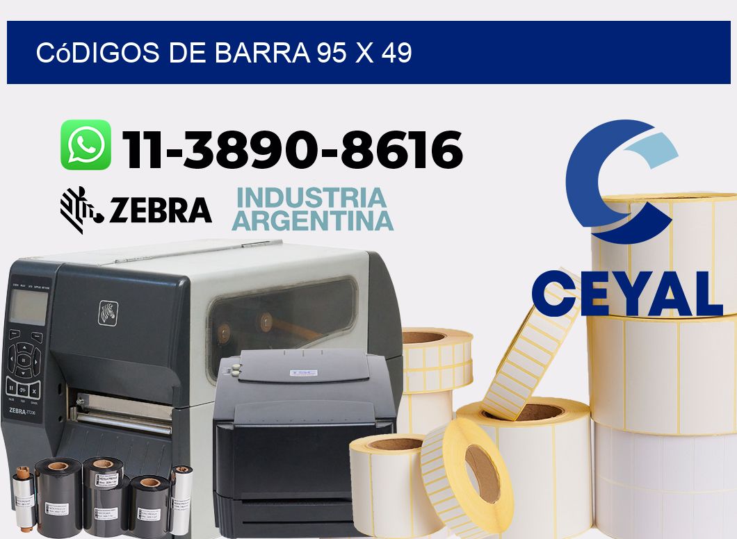 códigos de barra 95 x 49