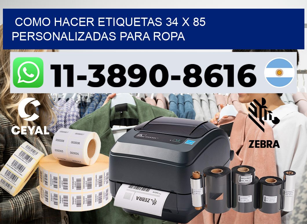 como hacer etiquetas 34 x 85 personalizadas para ropa