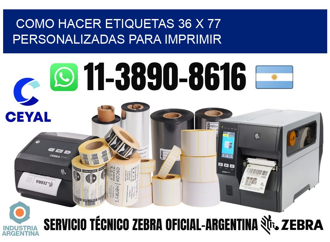 como hacer etiquetas 36 x 77 personalizadas para imprimir