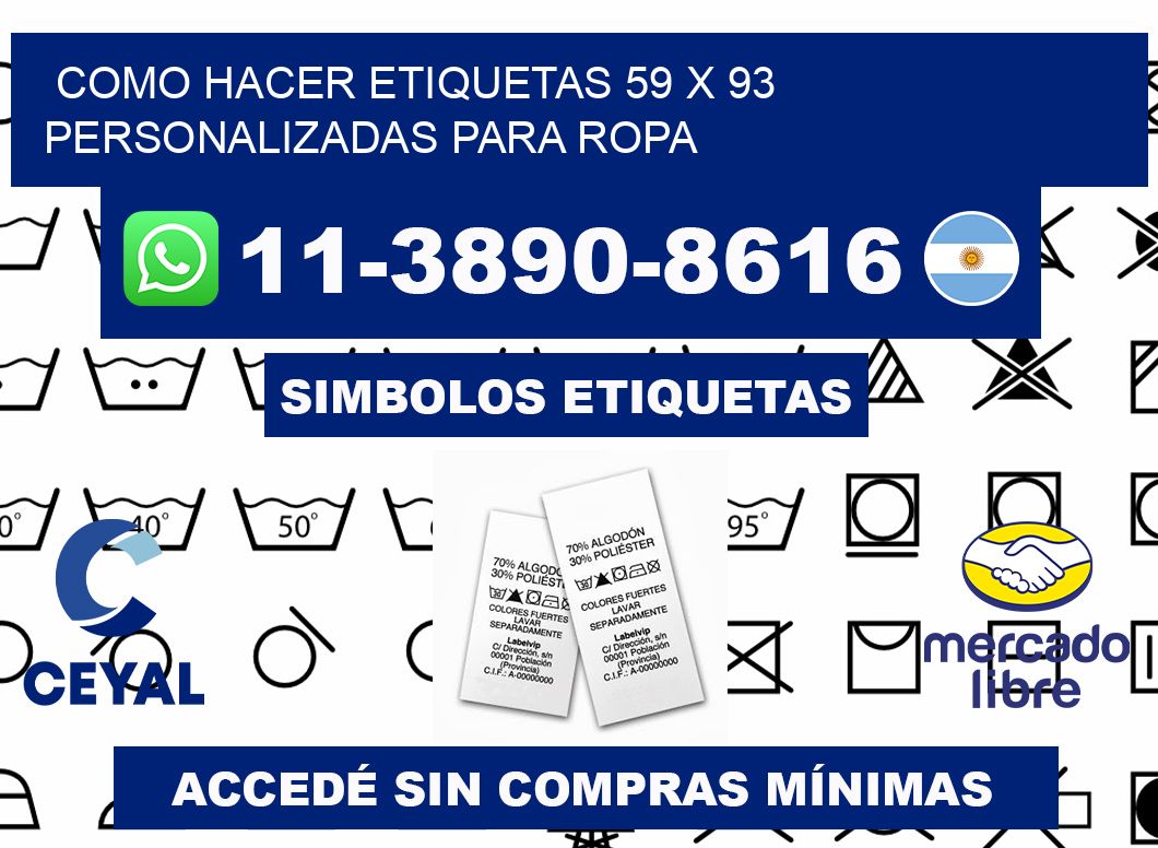 como hacer etiquetas 59 x 93 personalizadas para ropa