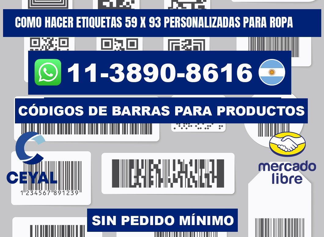 como hacer etiquetas 59 x 93 personalizadas para ropa