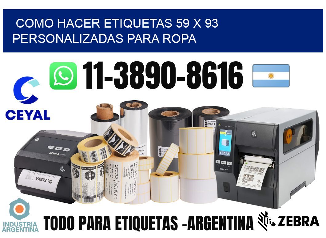 como hacer etiquetas 59 x 93 personalizadas para ropa
