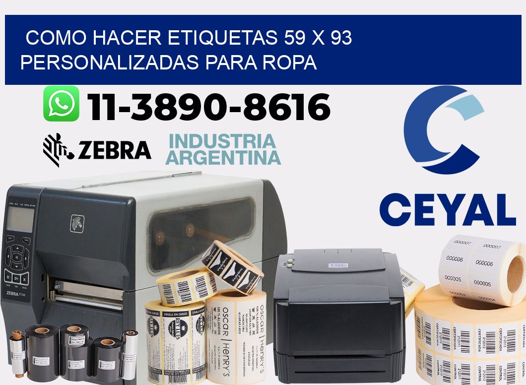 como hacer etiquetas 59 x 93 personalizadas para ropa