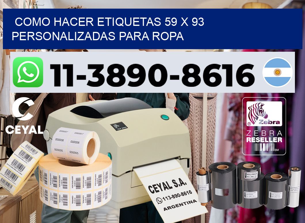 como hacer etiquetas 59 x 93 personalizadas para ropa