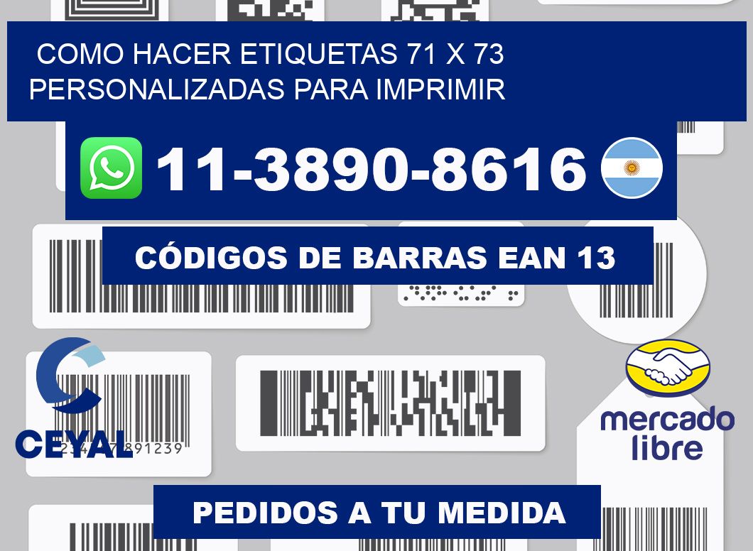 como hacer etiquetas 71 x 73 personalizadas para imprimir