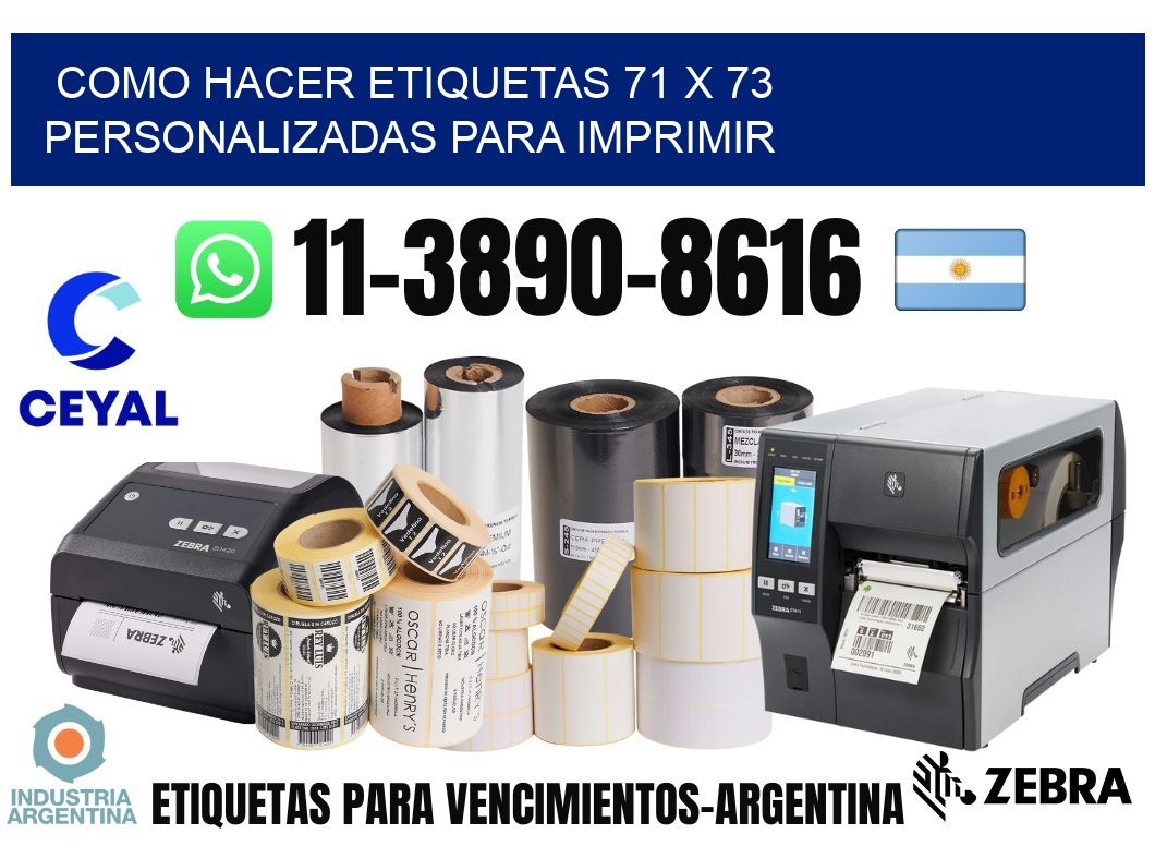 como hacer etiquetas 71 x 73 personalizadas para imprimir