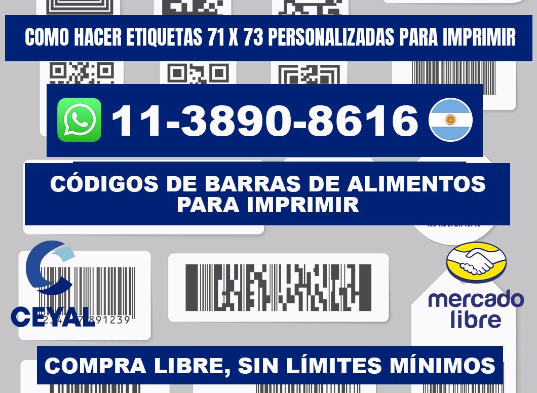 como hacer etiquetas 71 x 73 personalizadas para imprimir