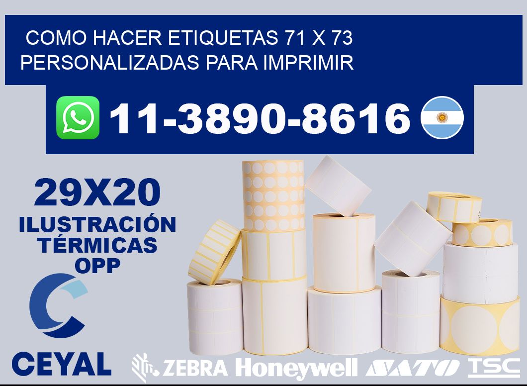 como hacer etiquetas 71 x 73 personalizadas para imprimir