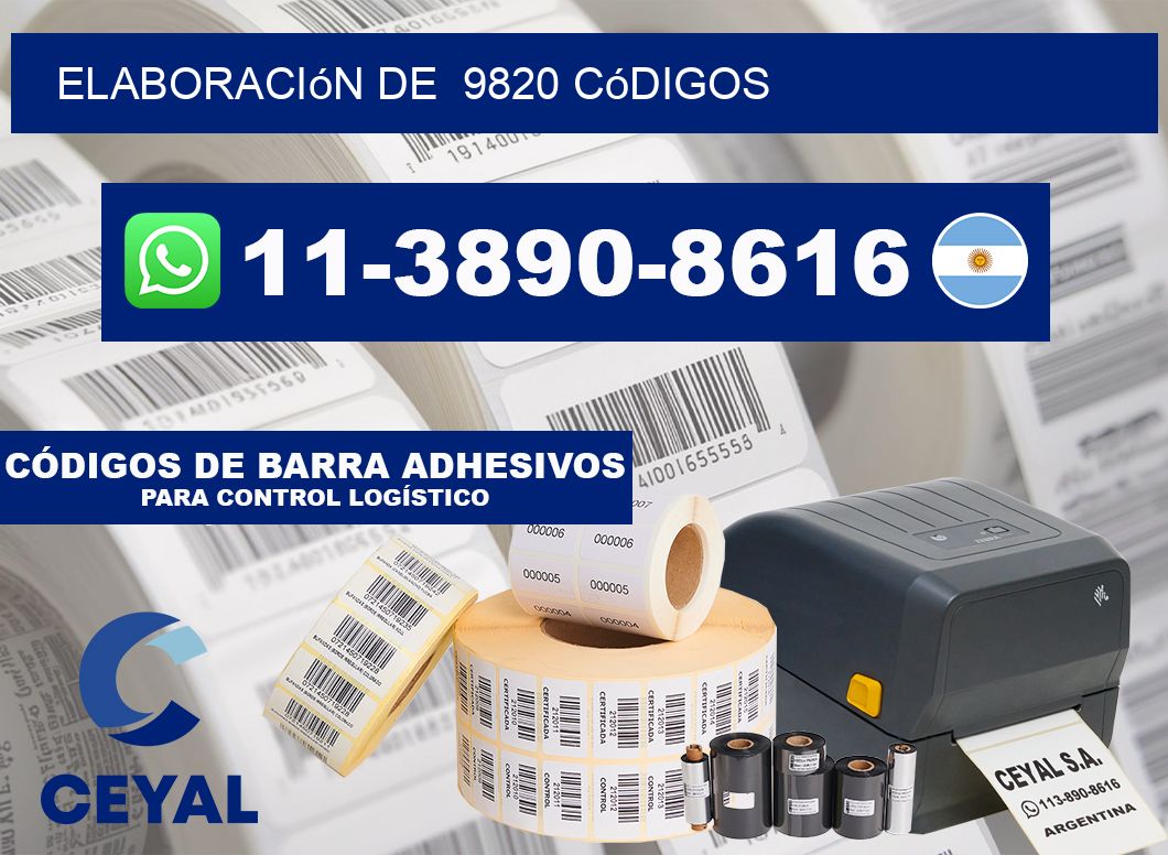 elaboración de  9820 códigos