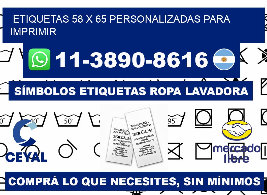 etiquetas 58 x 65 personalizadas para imprimir