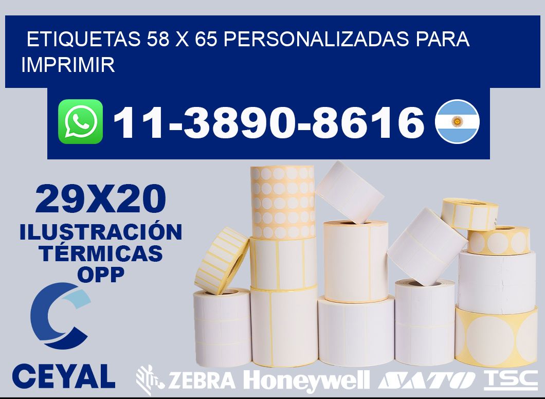 etiquetas 58 x 65 personalizadas para imprimir