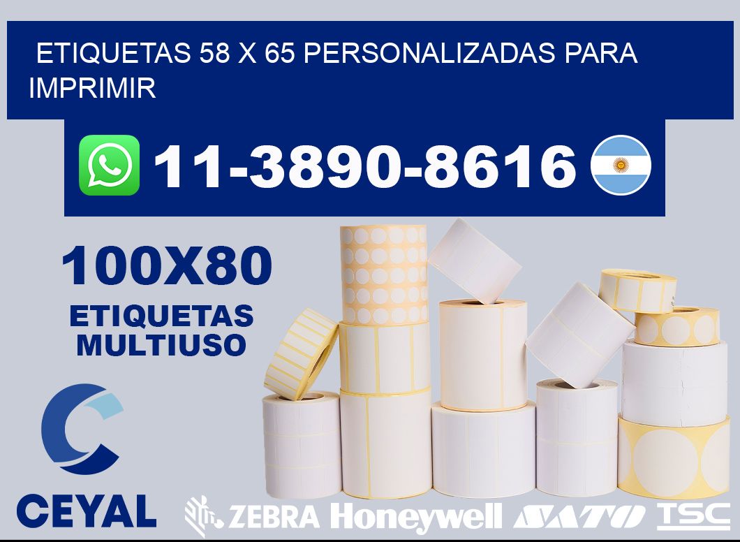 etiquetas 58 x 65 personalizadas para imprimir