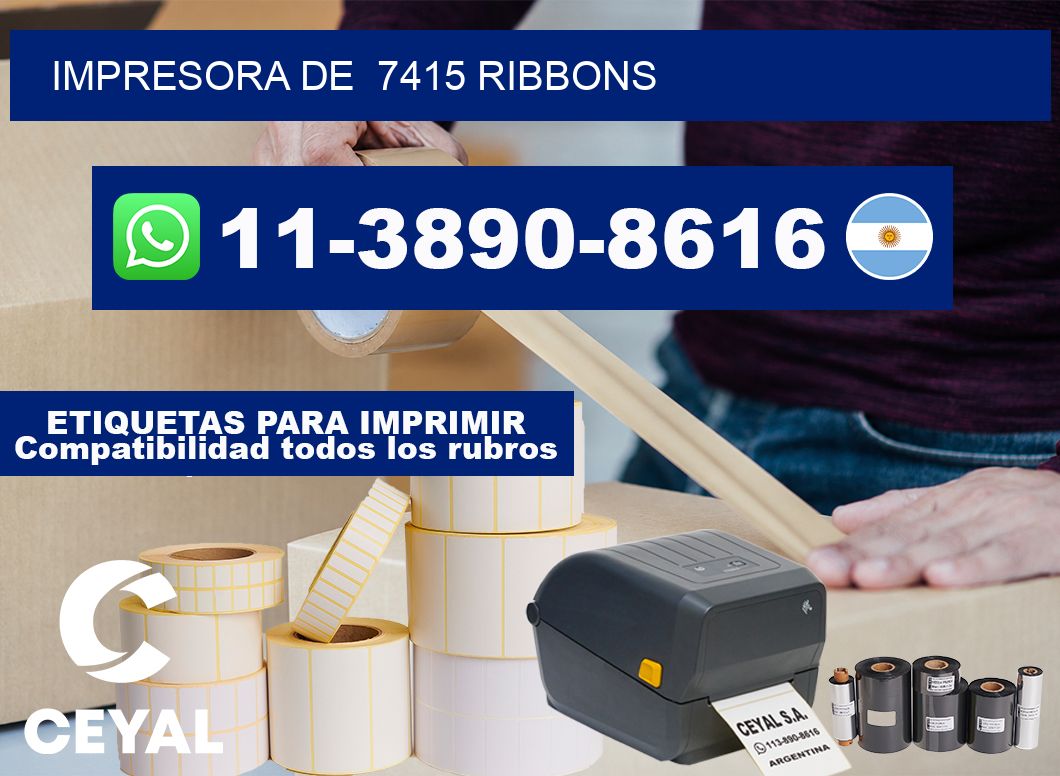 impresora de  7415 ribbons