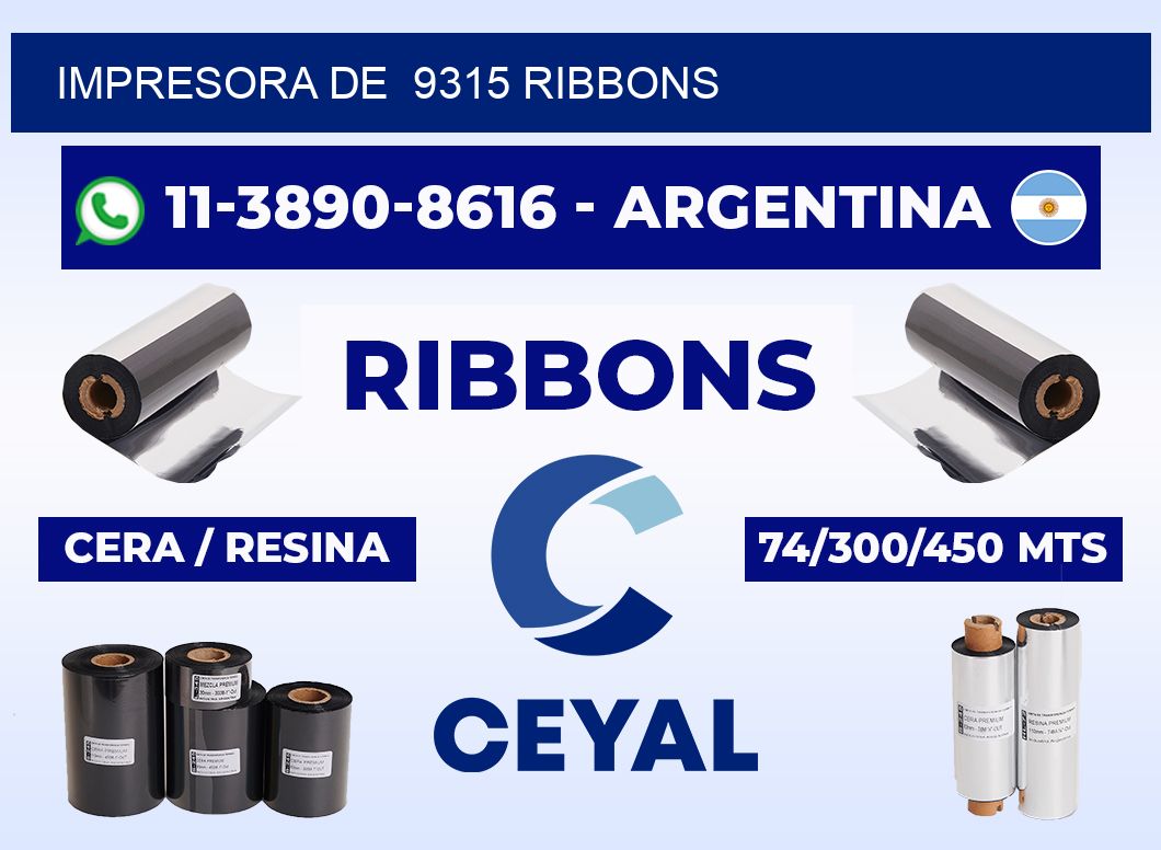 impresora de 9315 ribbons