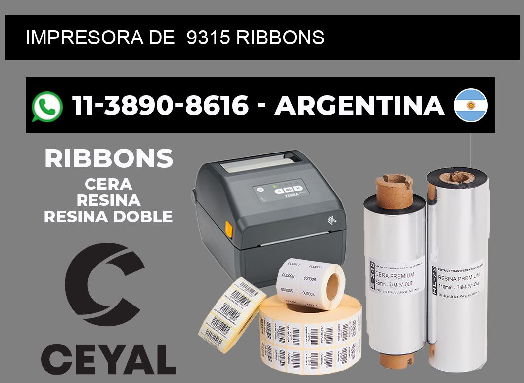 impresora de 9315 ribbons