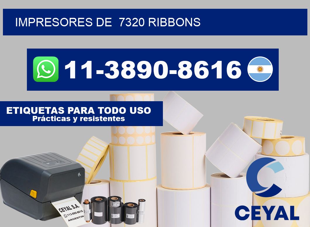 impresores de  7320 ribbons