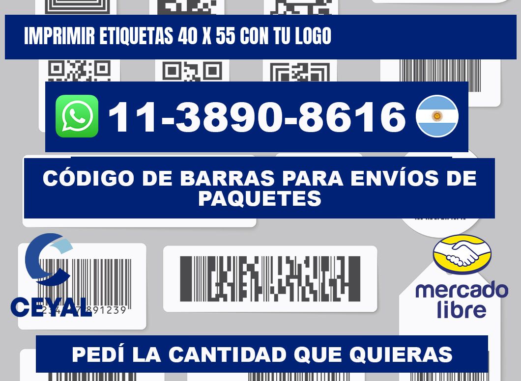 imprimir etiquetas 40 x 55 con tu logo