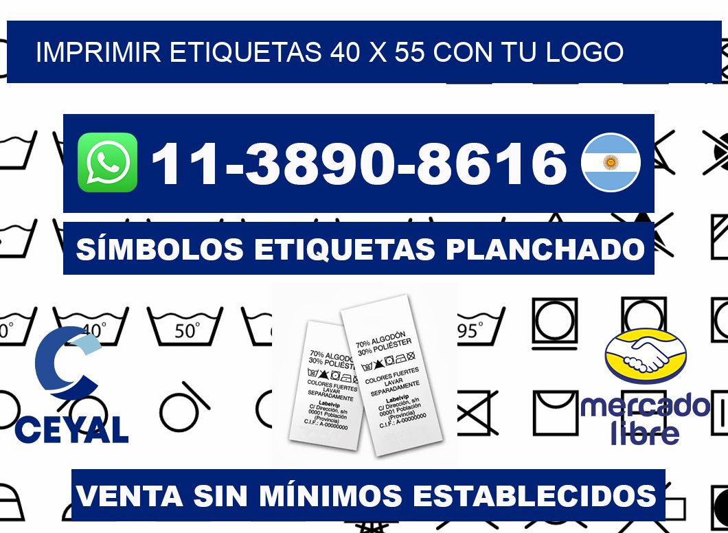 imprimir etiquetas 40 x 55 con tu logo