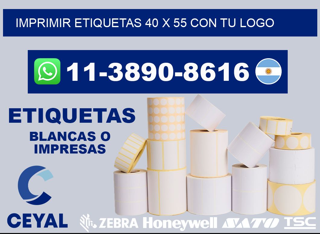 imprimir etiquetas 40 x 55 con tu logo