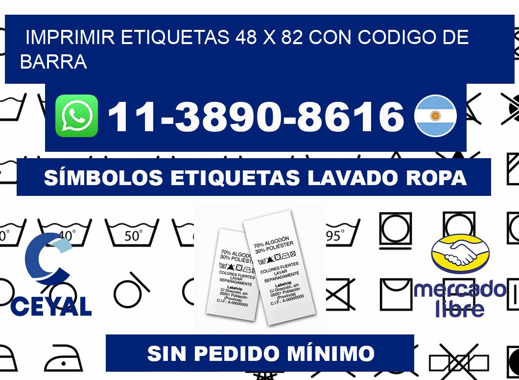 imprimir etiquetas 48 x 82 con codigo de barra