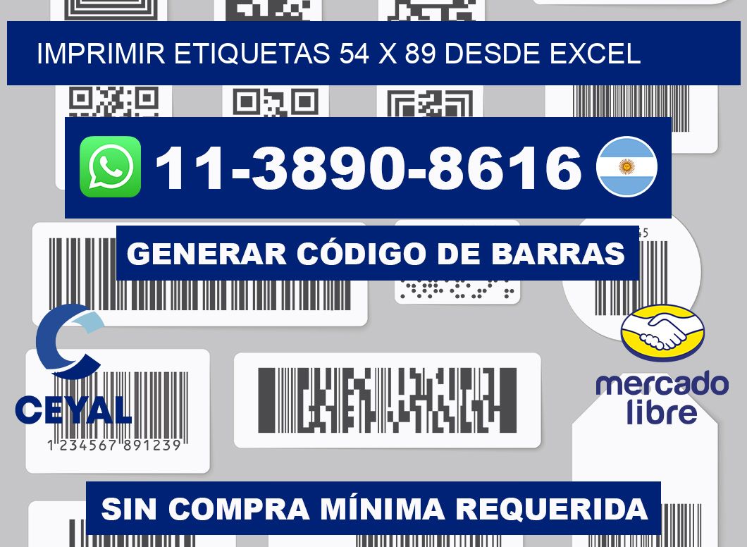 imprimir etiquetas 54 x 89 desde excel