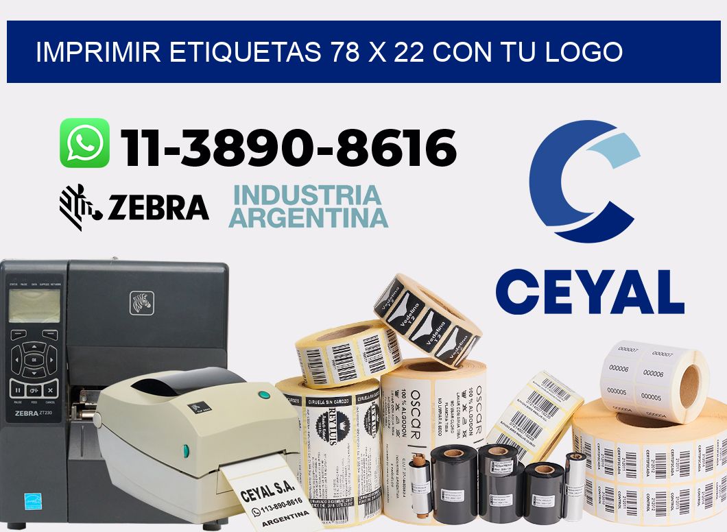 imprimir etiquetas 78 x 22 con tu logo