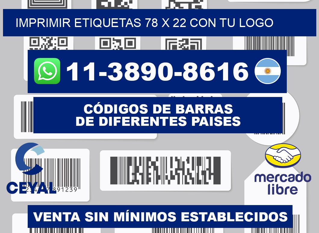 imprimir etiquetas 78 x 22 con tu logo