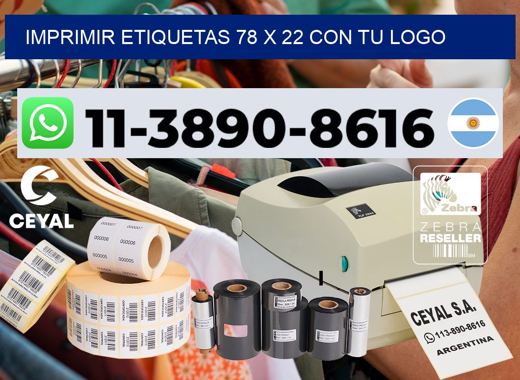 imprimir etiquetas 78 x 22 con tu logo