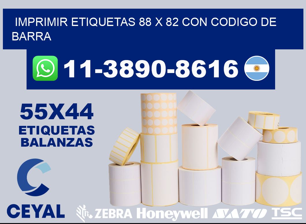 imprimir etiquetas 88 x 82 con codigo de barra