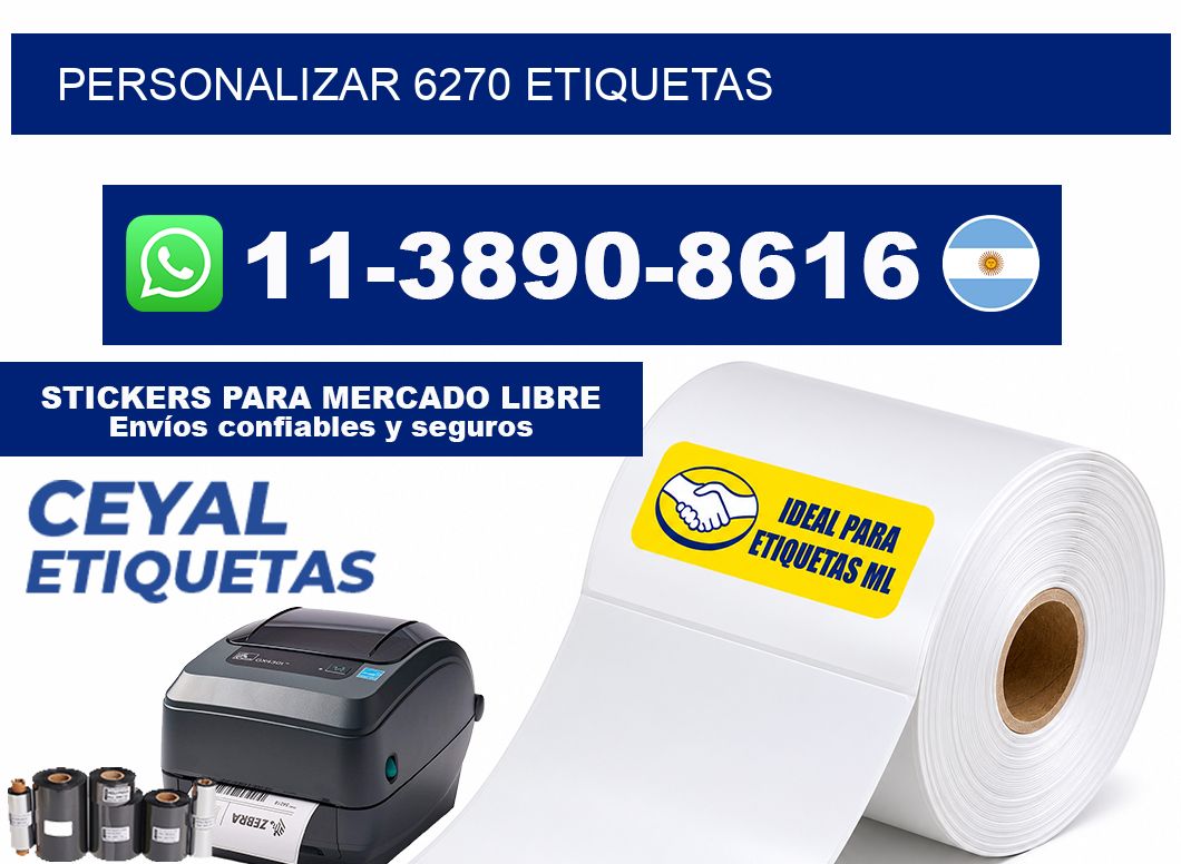 personalizar 6270 etiquetas