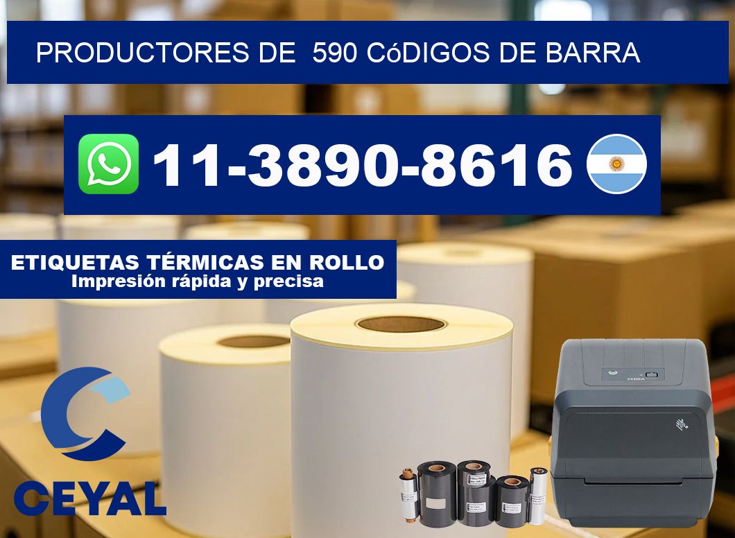 productores de  590 códigos de barra