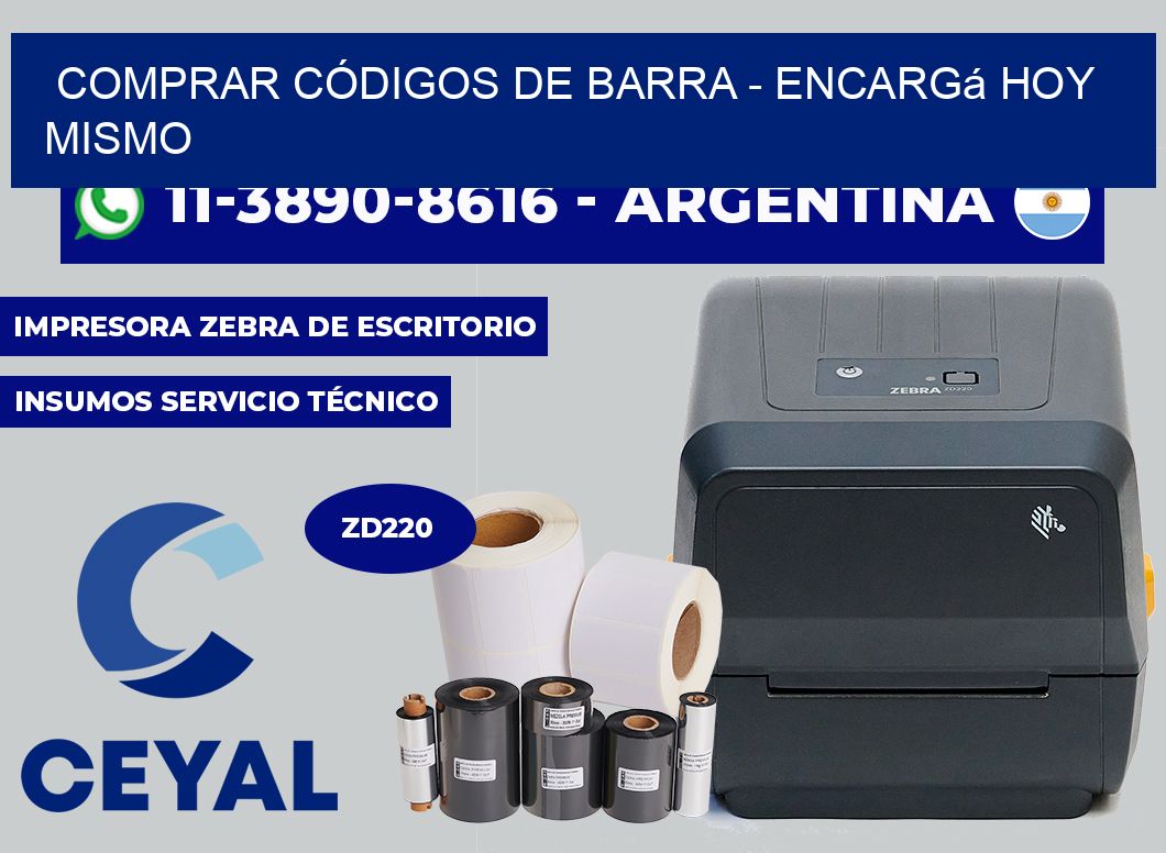 COMPRAR CÓDIGOS DE BARRA - Encargá hoy mismo