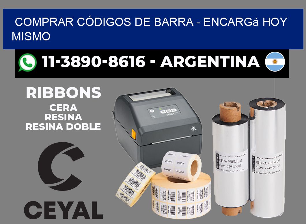 COMPRAR CÓDIGOS DE BARRA - Encargá hoy mismo