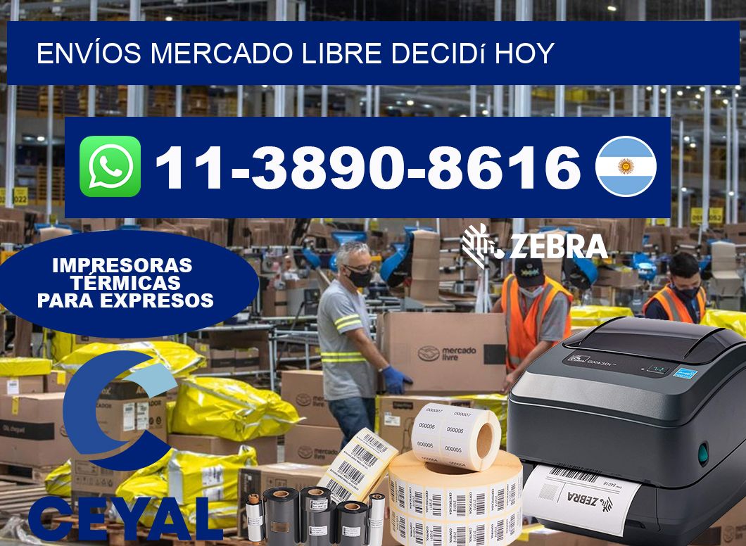 ENVÍOS MERCADO LIBRE Decidí hoy