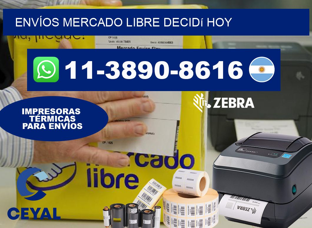 ENVÍOS MERCADO LIBRE Decidí hoy