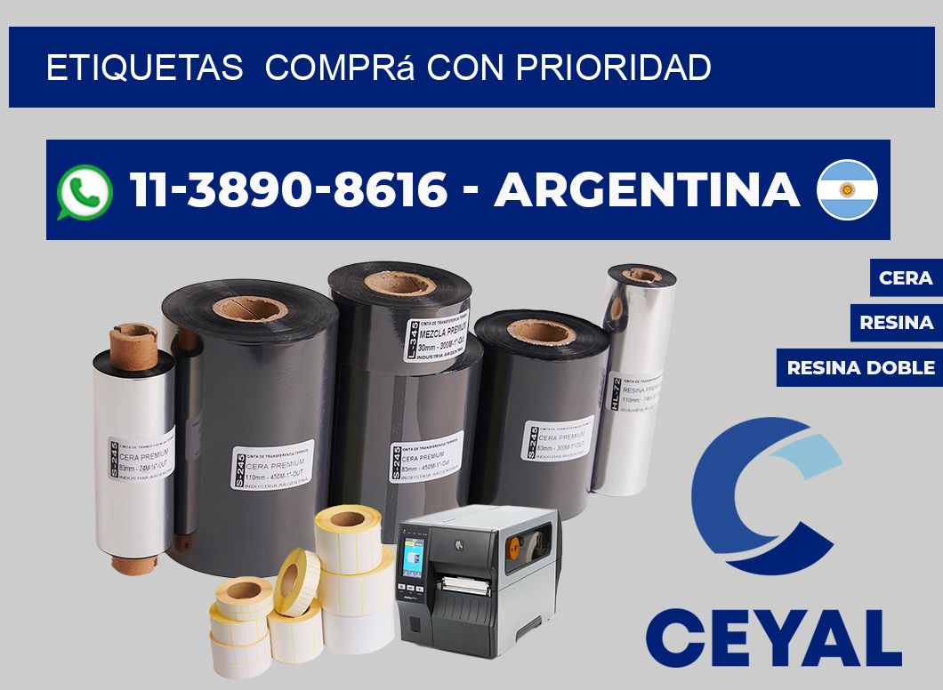 ETIQUETAS  Comprá con prioridad