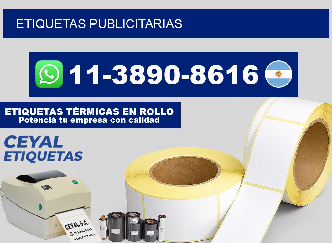 ETIQUETAS publicitarias