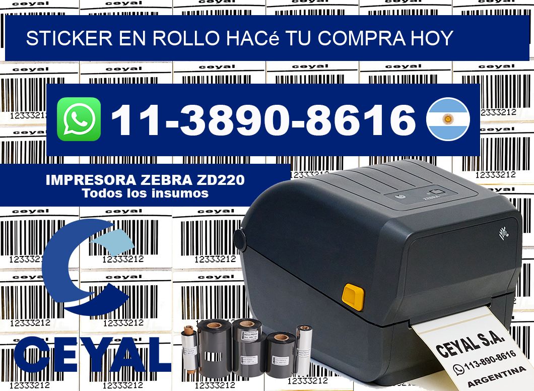 STICKER EN ROLLO Hacé tu compra hoy