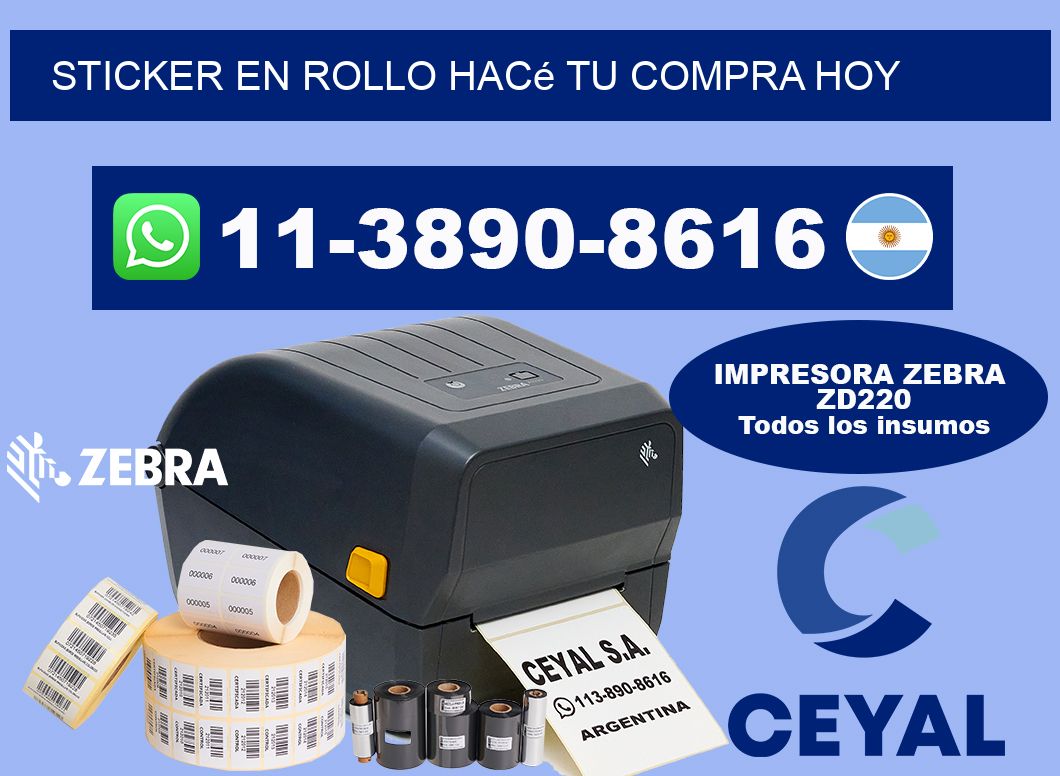 STICKER EN ROLLO Hacé tu compra hoy