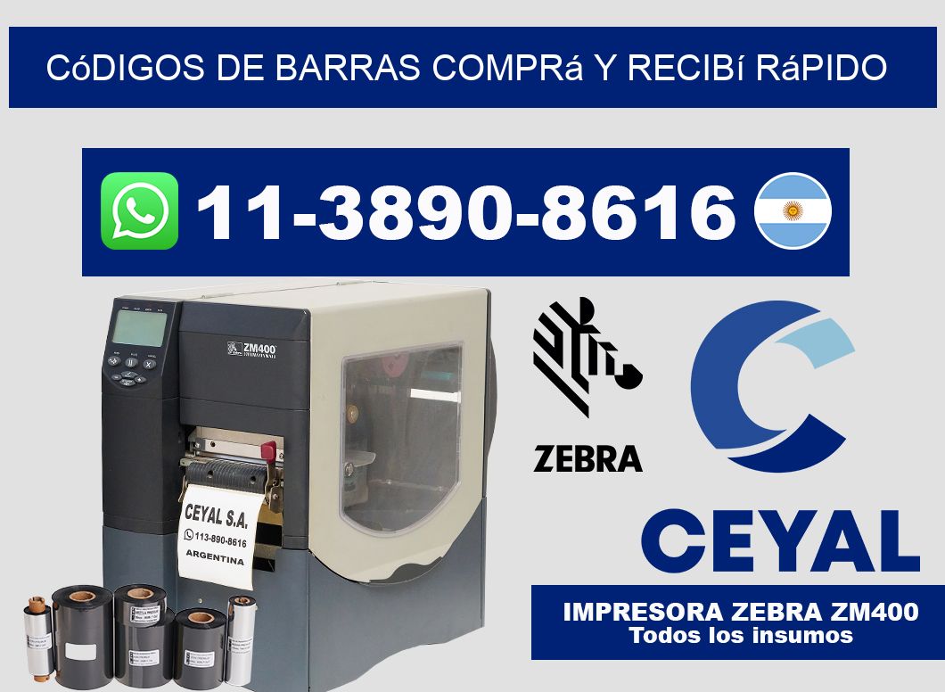 códigos de barras Comprá y recibí rápido