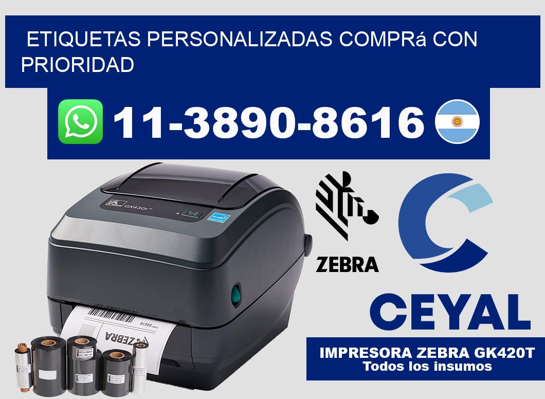 etiquetas personalizadas Comprá con prioridad