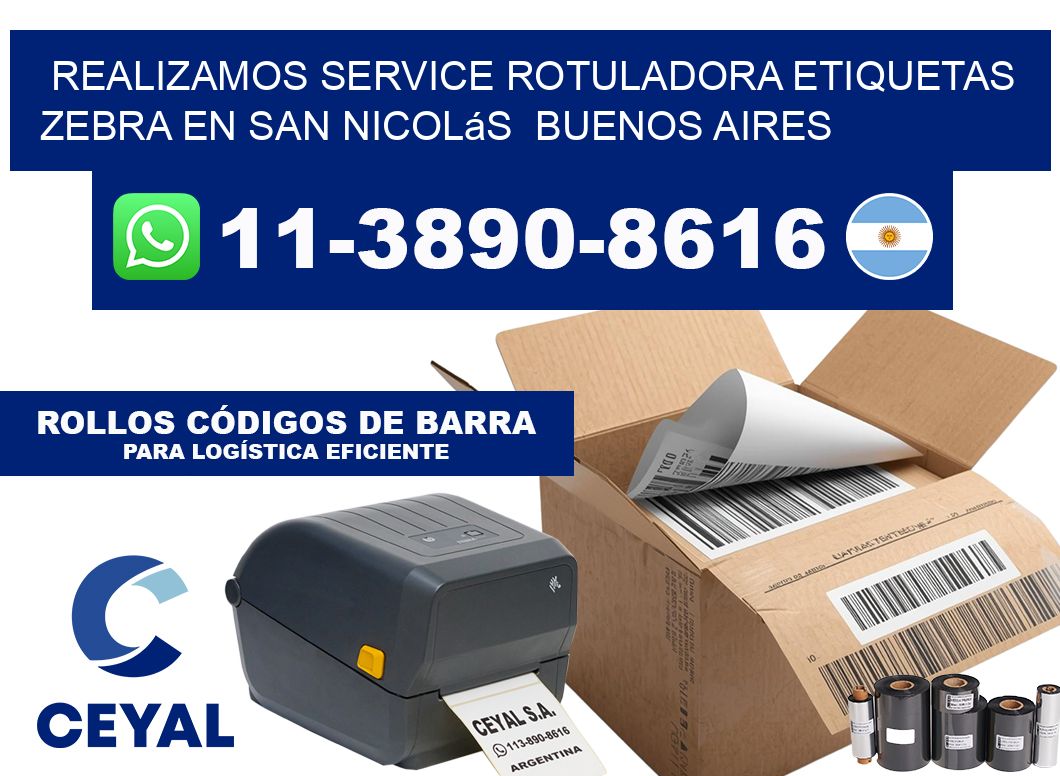 realizamos service rotuladora etiquetas Zebra en San Nicolás Buenos Aires